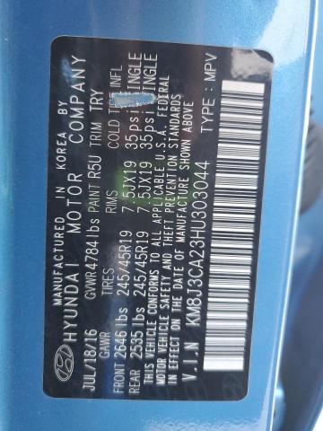 2017 HYUNDAI TUCSON LIM #3294272900