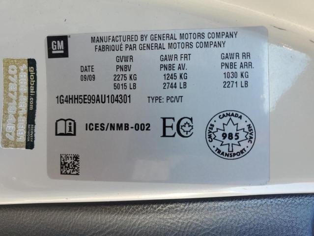 2010 BUICK LUCERNE SU - 1G4HH5E99AU104301