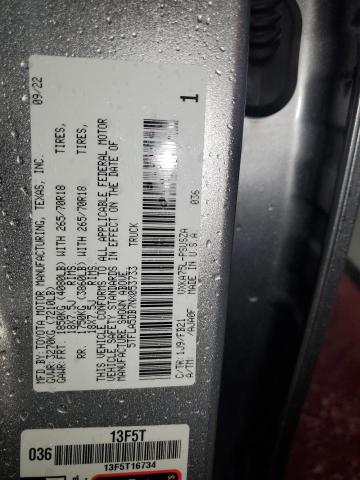 2022 TOYOTA TUNDRA CRE - 5TFLA5DB7NX053733