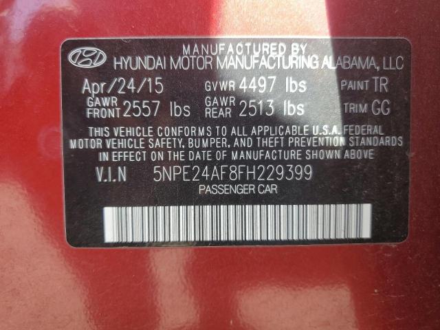 2015 HYUNDAI SONATA SE #3287690005