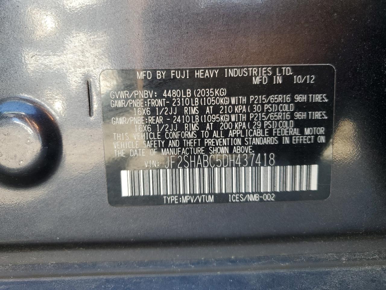 SUBARU FORESTER 2.5X