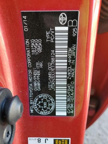 2014 TOYOTA PRIUS - JTDKN3DU7E1788124