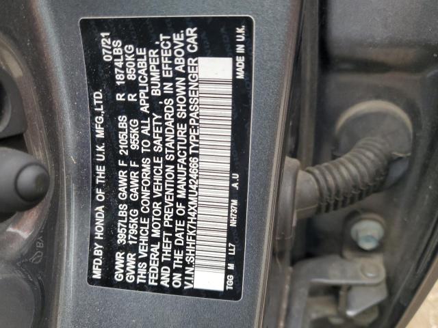 2021 HONDA CIVIC SPORT - SHHFK7H4XMU424666