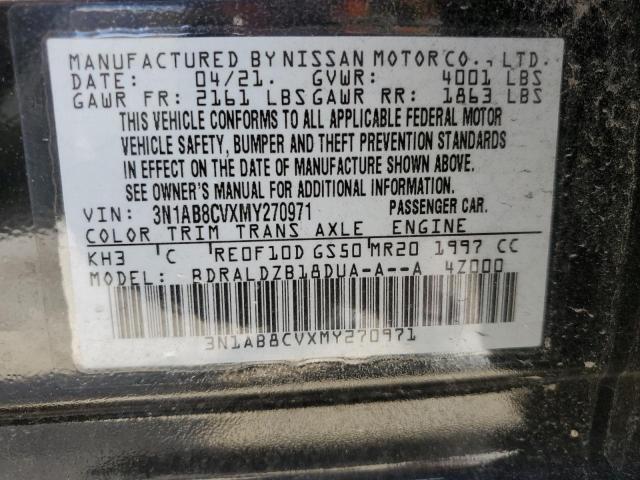 2021 NISSAN SENTRA SV 3N1AB8CVXMY270971