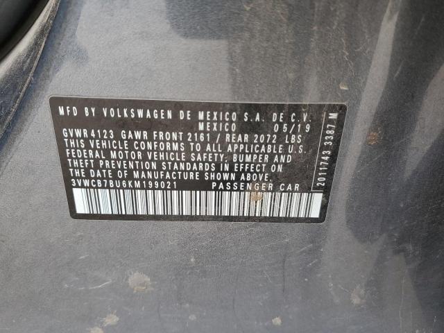 2019 VOLKSWAGEN JETTA S - 3VWCB7BU6KM199021