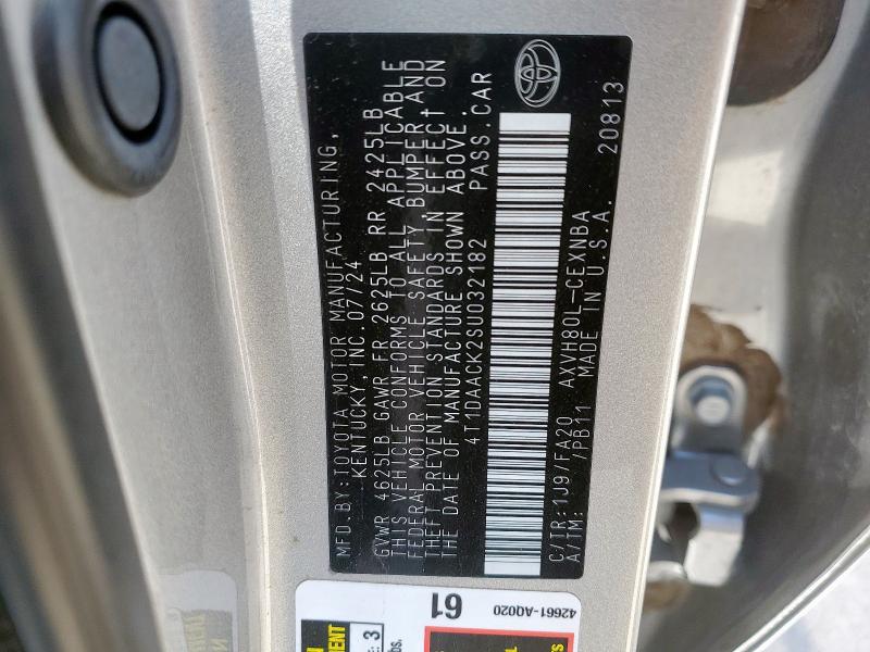 2025 TOYOTA CAMRY XSE - 4T1DAACK2SU032182