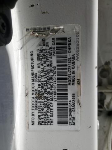 2004 TOYOTA COROLLA MA #3284114540