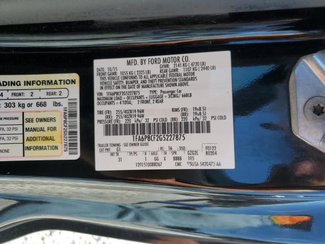 2016 FORD MUSTANG GT #3302906050