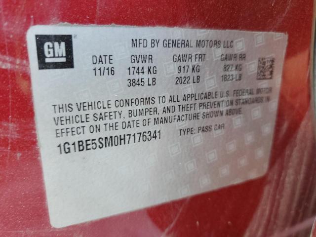 2017 CHEVROLET CRUZE LT #3284240247