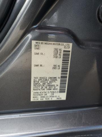 2019 NISSAN ALTIMA SR #3302910086