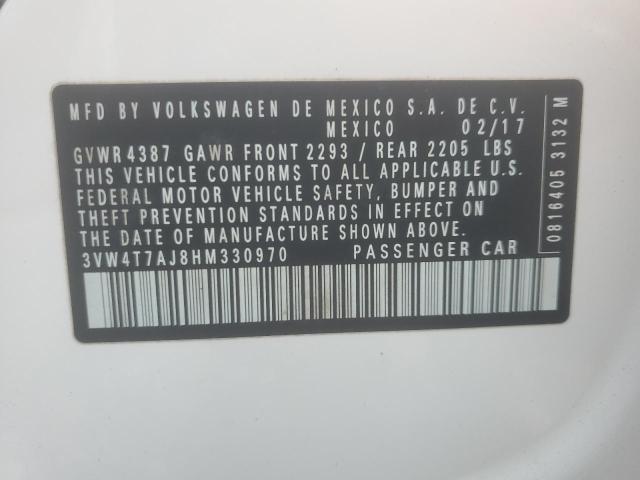 2017 VOLKSWAGEN JETTA GLI 3VW4T7AJ8HM330970