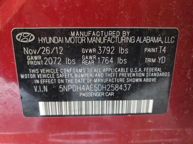 2013 HYUNDAI ELANTRA GL #3296417654