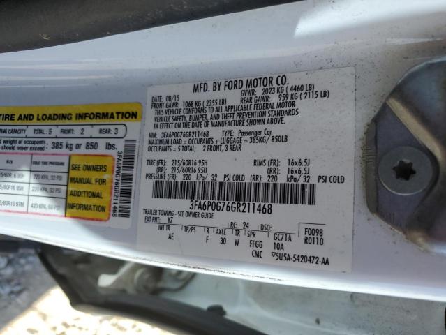 2016 FORD FUSION S - 3FA6P0G76GR211468