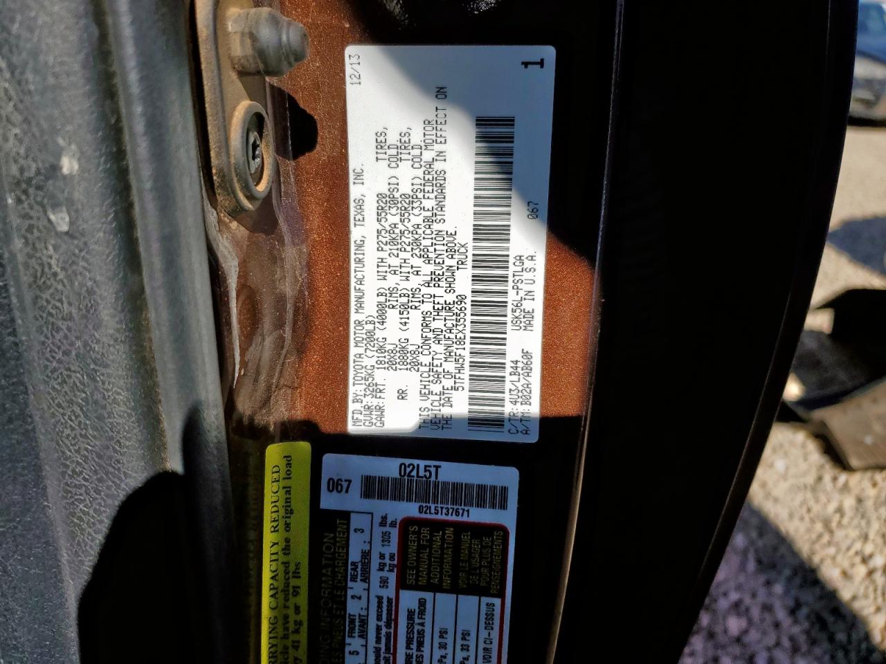 TOYOTA TUNDRA CREWMAX LIMITED