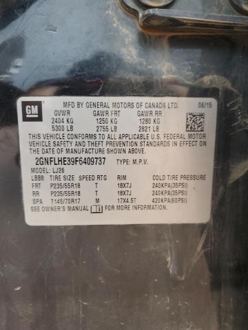 2015 CHEVROLET EQUINOX LT - 2GNFLHE39F6409737