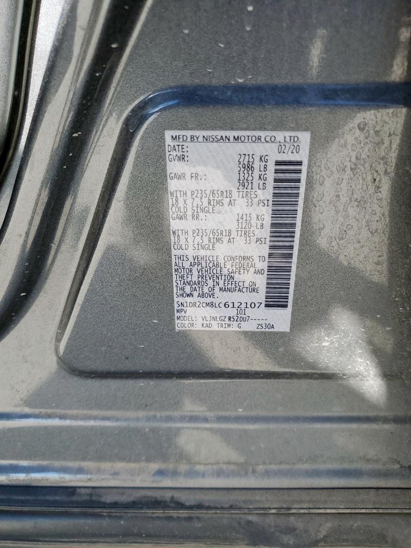 2020 NISSAN PATHFINDER #3284964959