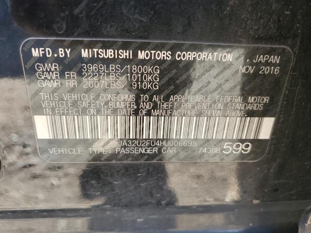 2017 MITSUBISHI LANCER ES JA32U2FU4HU006695