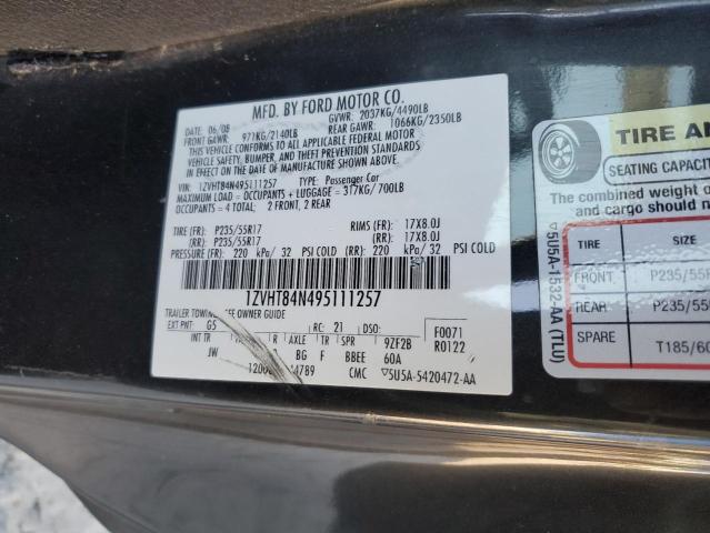 2009 FORD MUSTANG #3296293437