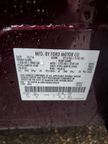 2017 FORD EDGE SEL - 2FMPK4J96HBB03622