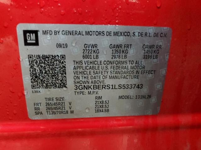 2020 CHEVROLET BLAZER RS - 3GNKBERS1LS533743