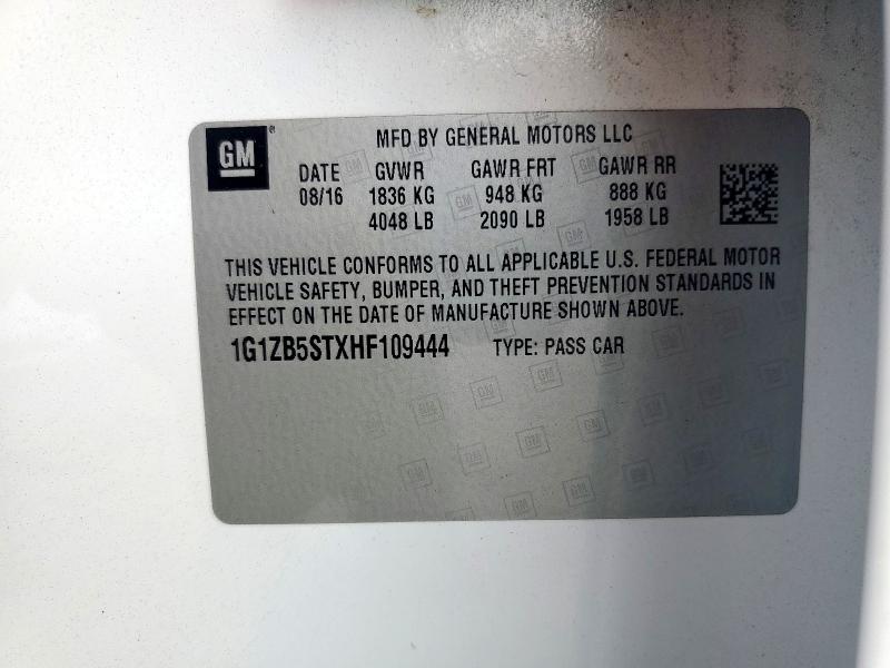 2017 CHEVROLET MALIBU LS #3317967910