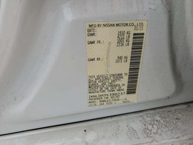 2015 NISSAN ALTIMA 2.5 1N4AL3AP2FN390237