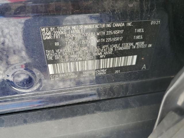 2021 TOYOTA RAV4 XLE - 2T3P1RFV5MW172903