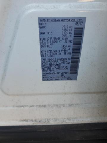 2017 NISSAN PATHFINDER - 5N1DR2MN0HC914201