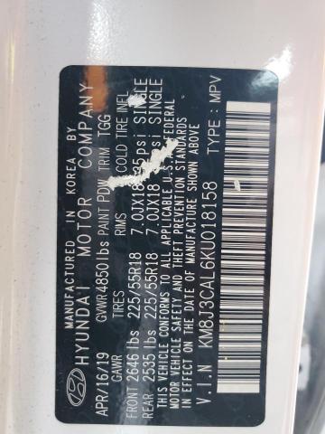 2019 HYUNDAI TUCSON LIM KM8J3CAL6KU018158