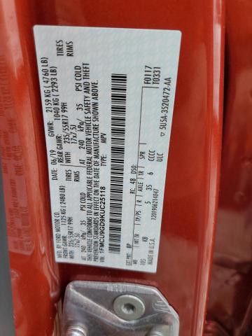 2019 FORD ESCAPE SE - 1FMCU9GD9KUC25118