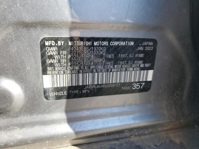 2022 MITSUBISHI OUTLANDER JA4ARUAU4NU009121