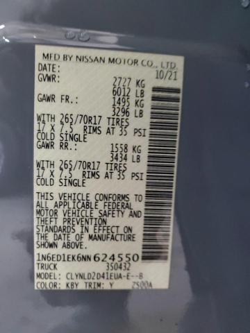 2022 NISSAN FRONTIER S - 1N6ED1EK6NN624550