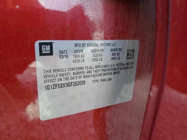 2016 CHEVROLET MALIBU LT 1G1ZF5SX9GF262659