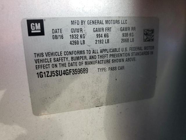 2016 CHEVROLET MALIBU HYB #3290128260