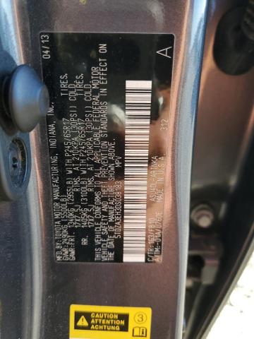 2013 TOYOTA HIGHLANDER - 5TDZA3EH3DS038183