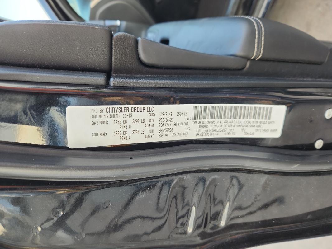 2014 JEEP GRAND CHER #3308529505