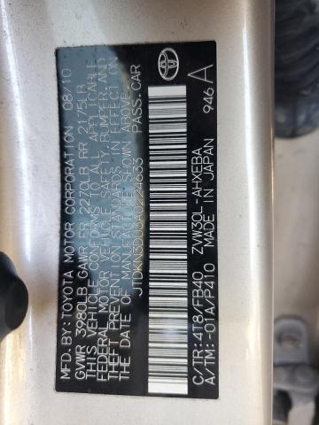 2010 TOYOTA PRIUS - JTDKN3DU3A0224633