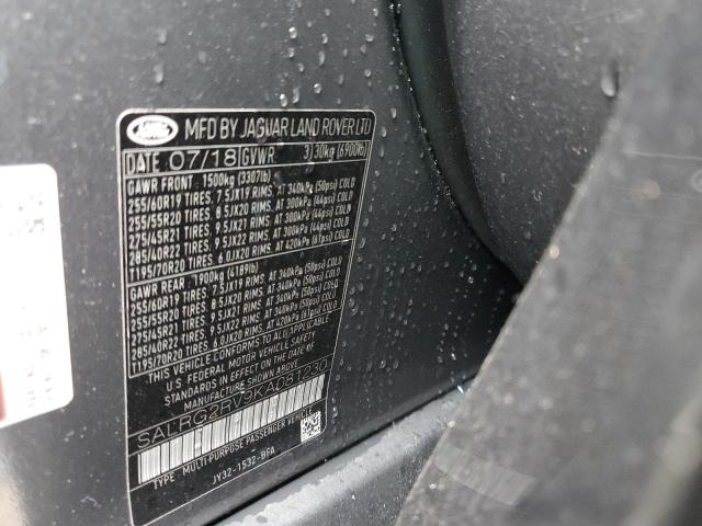 2019 LAND ROVER DISCOVERY - SALRG2RV9KA081230