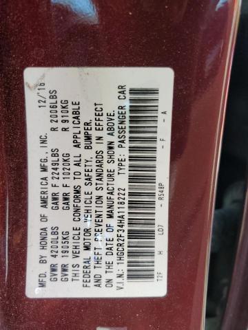 2017 HONDA ACCORD LX - 1HGCR2F34HA118222