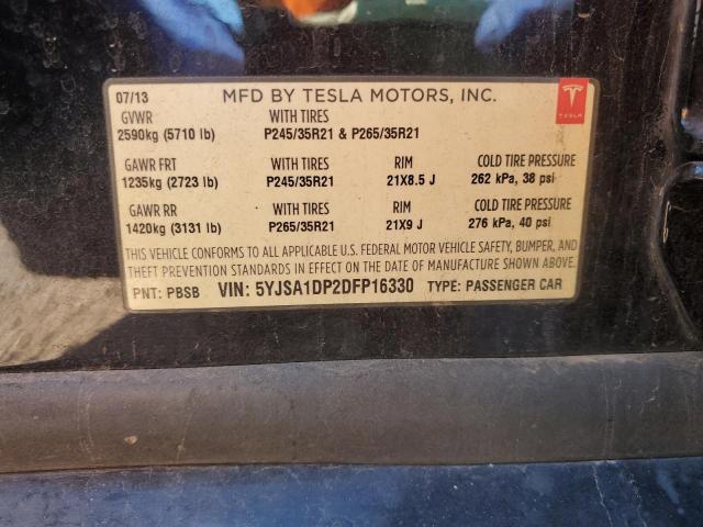 2013 TESLA MODEL S - 5YJSA1DP2DFP16330