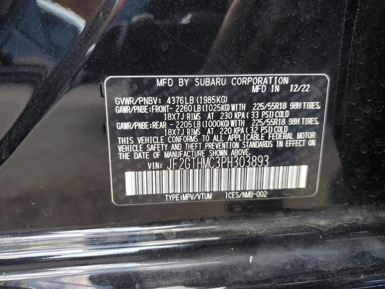 SUBARU CROSSTREK LIMITED