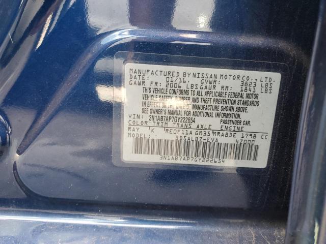 2016 NISSAN SENTRA S - 3N1AB7AP7GY222654