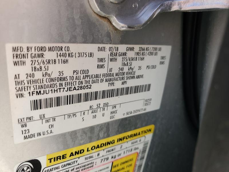 2018 FORD EXPEDITION #3305749783