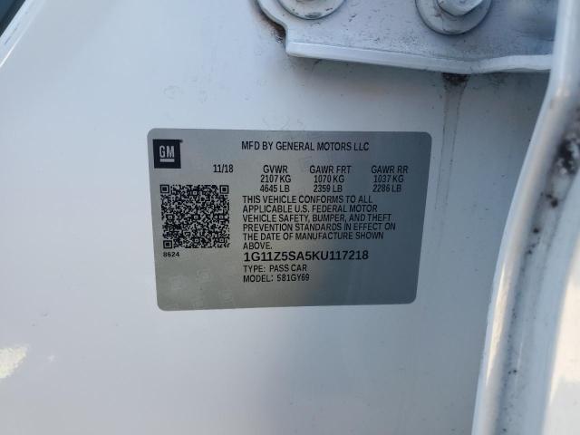 2019 CHEVROLET IMPALA LT #3303955689