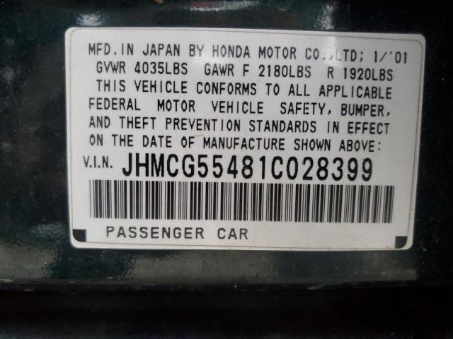 2001 HONDA ACCORD LX #3287327981