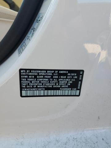 2015 VOLKSWAGEN PASSAT S - 1VWAS7A35FC106772