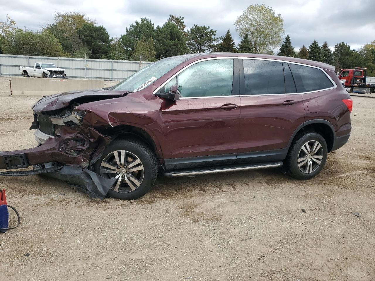 Lot #3302801911 2017 HONDA PILOT EXL