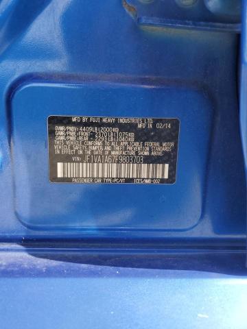 2015 SUBARU WRX JF1VA1A67F9803703