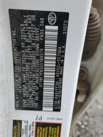 2012 TOYOTA CAMRY BASE #3304550439