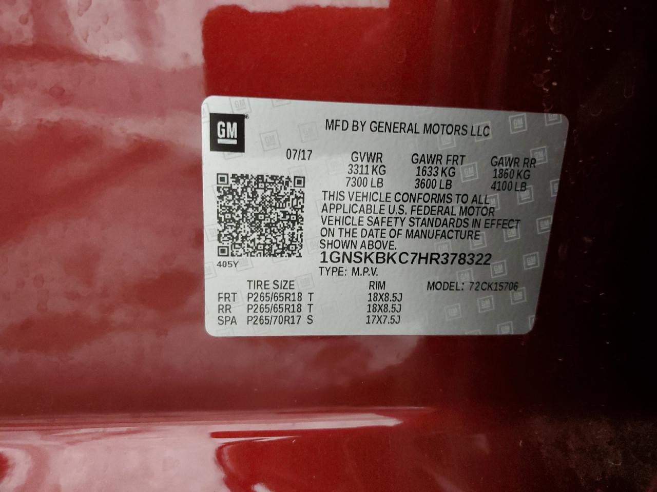 CHEVROLET TAHOE K1500 LT